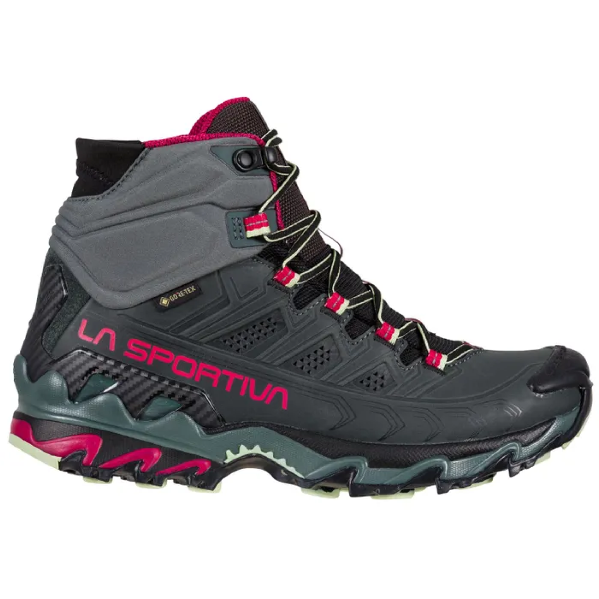 LA SPORTIVA Ultra Raptor II Mid Leather GTX Femme Charcoal Cerise