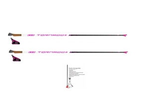 KV+ Bâton Tornado Pink Clip QCD Rollerski
