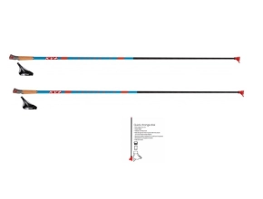 KV+ Bâtons Tempesta Clip Bleu QCD Rollerski