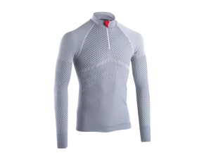 DAMART SPORT - T-Shirt Energy 3 Col Zip M - Gris
