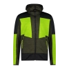 CMP Hoodie Grid Tech M - OilGreen/Acido/Nero/Silver