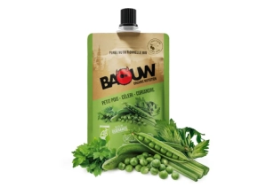 BAOUW Purées et Compotes Énergétiques Bio 90g - Petit Pois - Céleri - Coriandre