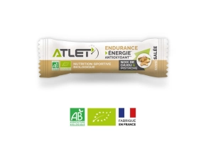 ATLET Barre énergétique salée bio 25g - Noix de Cajou et Pistache