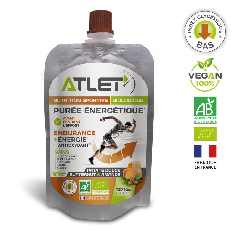 ATLET Purée énergétique bio 100g - Patate Douce / Butternut