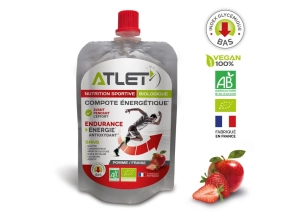 ATLET Compotes énergétiques bio 100g - Pomme / Fraise