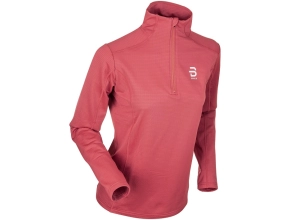 BJORN DAEHLIE Half Zip Grid for Women - Dusty Red