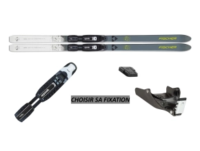 PACK FISCHER Skis Spider 62 Xtralite Crown 2022 + Fixations à Choisir