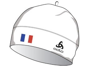 ODLO Bonnet Polyknit Fan Warm Eco - White France