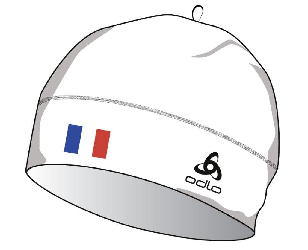 ODLO Bonnet Polyknit Fan Warm Eco - White France - ODLO