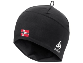 ODLO Bonnet Polyknit Fan Warm Eco - Black Norwegian Flag