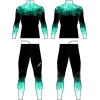 KV+ Tornado Suit Unisex - Black/Turquoise