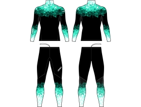 KV+ Tornado Suit Unisex - Black/Turquoise
