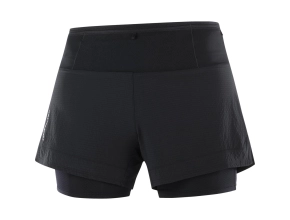 SALOMON Short SENSE AERO 2in1 femme - Deep Black