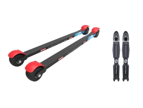 PACK KV+ Rollerski Classique Launch Pro 73cm + Fixations Prolink