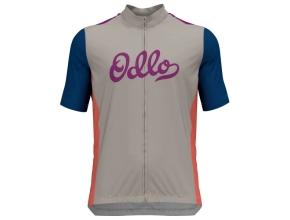 ODLO Essentiel Print full zip - Silver Cloud