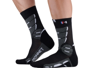 MONNET chaussettes Mid Expert - Noir/Blanc