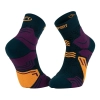 BV SPORT chaussettes TREK GR mid - Vert/Orange