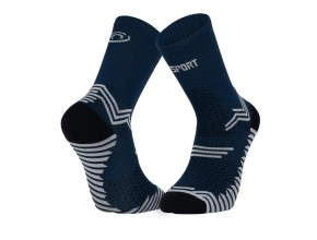 BV SPORT chaussettes Trail Ultra - Bleu/Gris