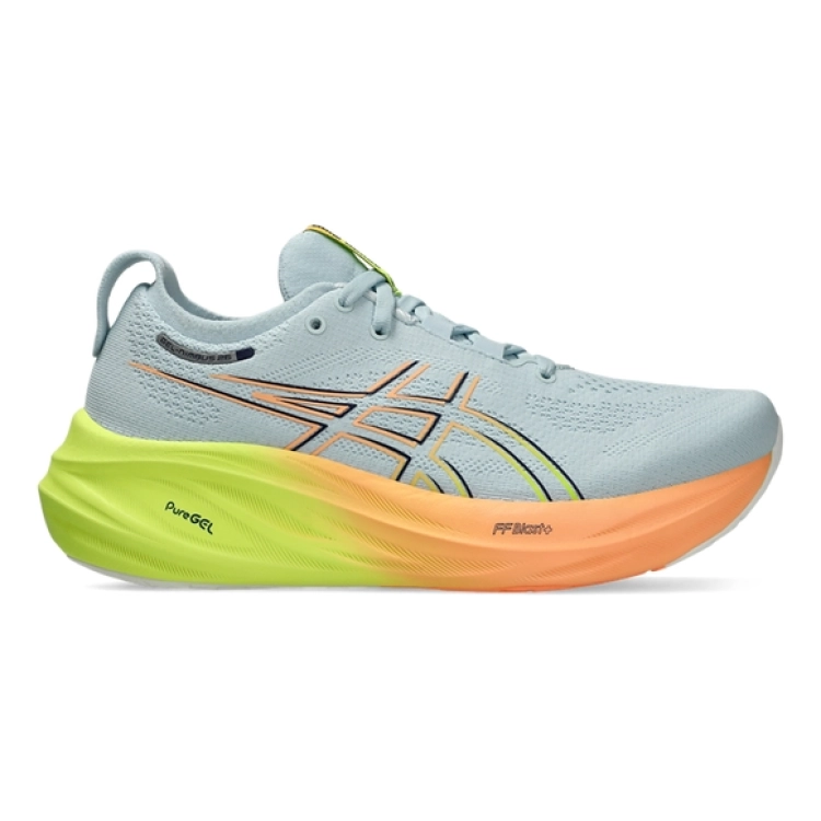 ASICS Nimbus 26 Paris Femme Cool Grey Safety Yellow ASICS Sport et Neige