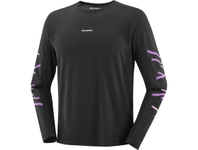 SALOMON SHKout CORE LS Graphic Homme - Deep Black