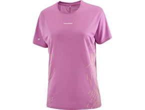 SALOMON T-Shirt Sense Aero SS Graphic Tee W - Iris Orchid